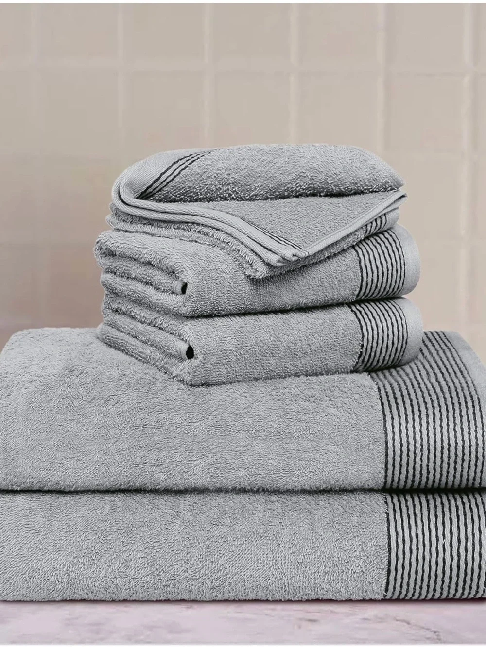 Belizzi Home 100% Cotton Ultra Soft 6 Pack Towel Set. NEW